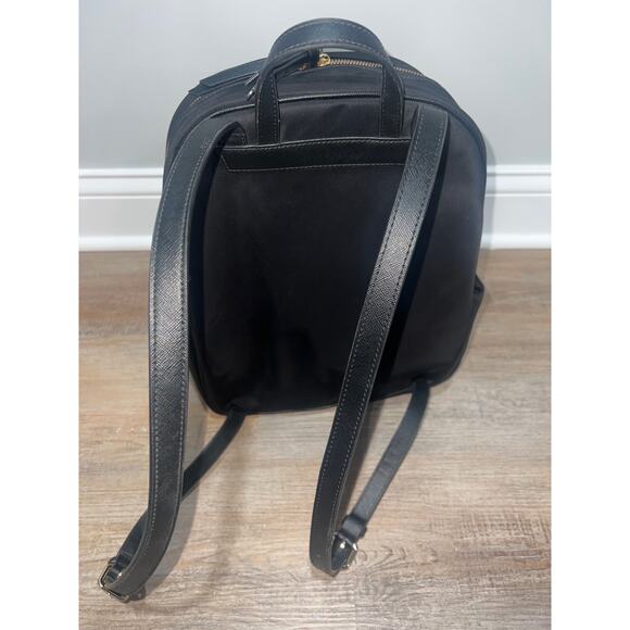 Kate Spade Black Nylon Backpack + VS Wristlet Bundle Gold Zip